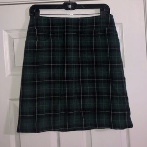 Plaid Pencil Skirt